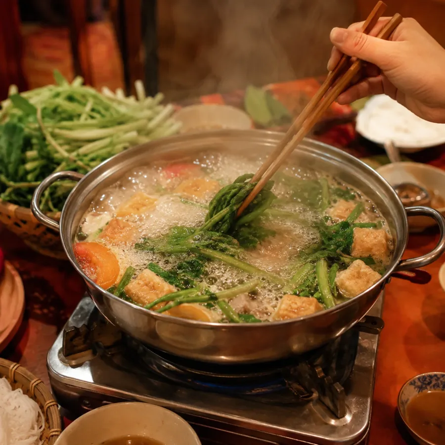 Bàn ăn tại Nguyễn Thị Bích Hợp